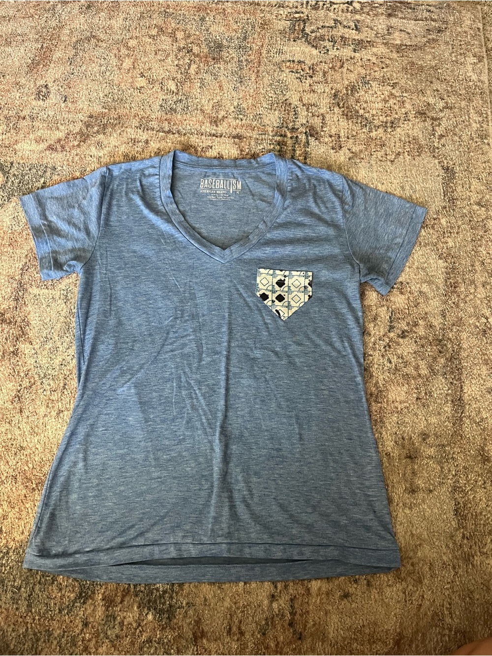 Women’s Baseballism V-Neck Pocket Tee